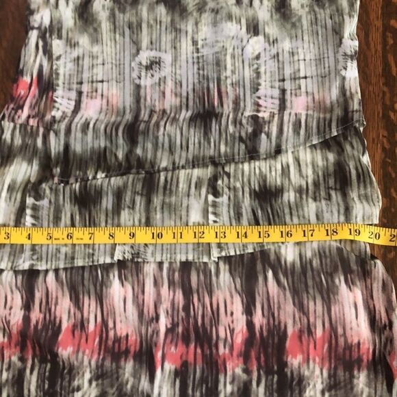 Yest Tie Dye Watercolor Tiered Shift Dress Size 10 - Picture 9 of 10
